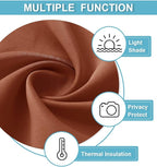 RYB HOME 54 inch Blackout Curtains for Living Room Bedroom, Rod Pocket | Thermal Insulated, Room Darkening, Temperature Balance, Shades for Studio Dorm Rental Room, W42 x L54, Burnt Orange, 2 Panels - Image 6