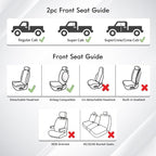 Huidasource Custom Fit Ford F150 Seat Covers Waterproof Fit for 2015-2026 F150 SuperCrew & 2017-2026 F250 F350 F450 Super Duty Crew Cab Pickup XL XLT Lariat King Ranch Platinum(Front Pair/Black&Red) - Image 6