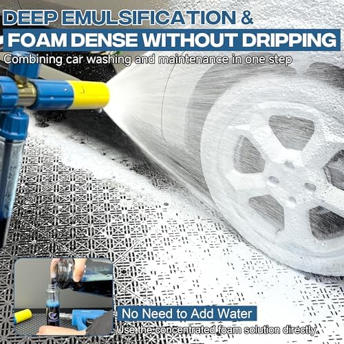 FIXFANS Pressure Washer Gun with Mini Foam Cannon, Dual Connector Accessory - Image 4