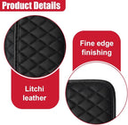 2PCS Car Side Pocket Organizer, Universal Waterproof PU Leather Auto Seat Gap Filler Storage Bag, Self-Adhesive Multifunctional Car Door Sunglasses Holder Pouch for Phone, Card (L) - Image 3