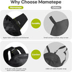mamatepe Snap-on Storage Bag Compatible with Doona Infant Car Seat, Organizer Bag,Wearable Backpack for Baby Travel, Stroller Bag for Doona Car Seat & Stroller (Black) - Image 6
