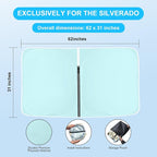 Windshield Sun Shade for Chevy Silverado/GMC Sierra 1500 2500 3500 2019-2026, Foldable Front Windshield Sunshade UV Blocker, Custom Fit Car Sun Shade for Truck Interior Heat Protection - Image 7
