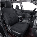 coverdream Forester Car Seat Covers Custom Fit for 2009-2013 Subaru Forester Seat Covers,Rear Seat W/Cup Holder,Full Coverage Polyester Seat Protector(Full Set,Black) by Coverdream