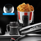2 in 1 Car Cup Holder Expander, Multifunctional Expandable Car Cup with 360° Rotating Cup Holder Adapter Extender for Car with Adjustable Base Cup Holder Organizer for Large Water Cups and Drinks - Image 2