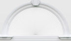 Myshade Arch Window Shades Half Circle Light Filtering Cellular Shades Cordless No Drill Blinds for Windows Half Moon Honeycomb Fabric No Tools Shades Easy Install (1PCS White 36" W X 18" H) by MYSHADE