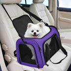 Henkelion Large Cat Carriers Dog Carrier Pet Carrier for Large Cats Dogs Puppies up to 25Lbs, Big Dog Carrier Soft Sided, Collapsible Travel Puppy Carrier - Large - Purple - Image 5