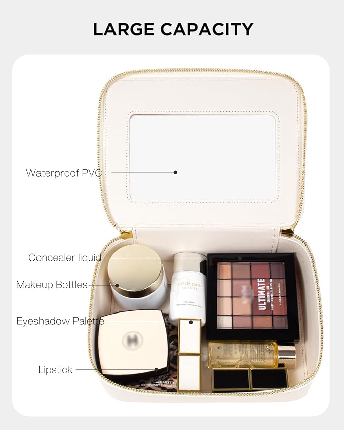 Clear American Mahjong Tile Bag, Travel Makeup Bag Cosmetic Organizer Case Waterproof Skincare Toiletry Bag with Zipper Portable Make Up Pouch Compact Car Organizer Bag for Essentials - Image 4