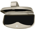 MOSISO Car Visor Sunglasses Case, ABS Eyeglasses Holder Protective Box | Universal Automotive Clip Eyewear Hard Shell Storage Organizer with Magnetic Closure and Double Card Clamp, Beige by MOSISO