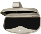 MOSISO Car Visor Sunglasses Case, ABS Eyeglasses Holder Protective Box | Universal Automotive Clip Eyewear Hard Shell Storage Organizer with Magnetic Closure and Double Card Clamp, Beige by MOSISO