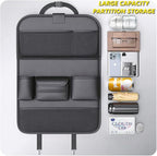 Tumecos Car Backseat Storage Bag with Foldable Table Tray,Large Capacity Seat Back Organizer,Car Kick Mat with Touch Screen Phone Holder,Multifunctional Backseat Protector Cover Pad (Style B) - Image 3