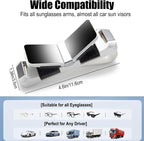 Dsycar 2 Pack Sunglasses Holder for Car, Double Holder Visor Sunglass Clip | One-Handed-Operation Easy Access Storage for Driving,Universal Fits Anti-Scratch Car Sun Visor Accessories - Image 6