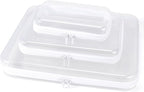 YOPCDJ Clear Hard Shell Zipper Case, Clear Zipper Pouches Waterproof Makeup Organizer & Travel Toiletry Storage Bag, Plastic Pouch for Office, Home, White,3 Pack XL LS by YOPCDJ