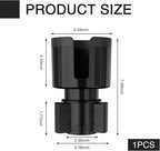 QODOLSI Pack-1 Car Conversion Cup Holder, Within 4.13" Drink Stand from Small to Large Cups Mouth, Rotatable Adjustable Base with Anti-Slip Pad, Universal Plug-and-Play Cup Holder for Cars (Black) - Image 2