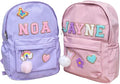 Custom Name Embroidered Backpack Set with Lunch Bag, Personalized Nylon Daypack, Multi-Purpose Casual Backpack for Travel Campus Daily Use by CRAFFBASE