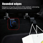 Purse Hook for Car, 4 PCS Car Purse Hook Headrest Hooks, 360° Rotatable Back Seat Storage Organizer, Universal Vehicle Seat Hanger for Purses, Handbags, Grocery Bags, Water Bottles, Black - Image 6