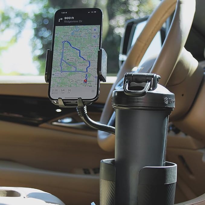 CupCargo Pro – 2-in-1 Car Cup Holder Expander and 360° Phone Mount with Adjustable Base and Flexible Neck, Universal Fit - Image 6