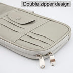 Car Sun Visor Organizer, Auto Interior Accessories Pocket Organizer - Car Truck SUV Storage Pouch Holder, with Multi-Pocket Net Zipper (Gray) - Image 6