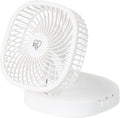 IRIS USA 5" Battery Operated Travel Fan, D-Battery Powered, Camping, White | Compact Foldable Personal Fan, Portable Travel Mini Desk Fan, Office Bedside Picnic Camping Outdoor by IRISUSA