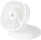 IRIS USA 5" Battery Operated Travel Fan, D-Battery Powered, Camping, White | Compact Foldable Personal Fan, Portable Travel Mini Desk Fan, Office Bedside Picnic Camping Outdoor by IRISUSA