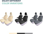 FH Group Custom Fit Car Seat Covers Specifically Made for 2011-2020 Toyota Sienna 7 Passenger, Car Seat Cover Front Set, Automotive Seat Covers in Solid Gray Faux Leather, Waterproof and Washable - Image 6