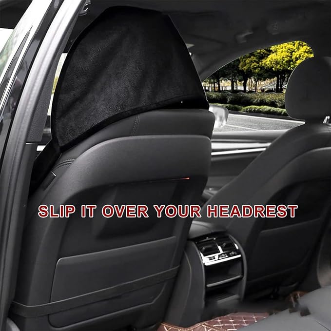 Car Towel Seat Cover, Waterproof Non-Slip Front Seat Protector for Post Gym Workout Beach Hiking, Sweatproof Washable Bucket Seat Protective Cover for Car SUV Truck Sedan (White) - Image 5