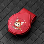 Sunglasses Holders Car Sun Visor for Anime, Magnetic Leather Glasses Eyeglass Hanger Clip for Car, Ticket Card Clip Eyeglasses Mount, Car Visor Accessories - Image 2