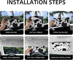 Cow Print Car Accessory for Women, Premium Tissues Holder, Car Napkins Box | Effortless Paper Refill, Chic Interior Decor, Cute Car Essentials for Women, Napkin Dispenser Fits SUV, Car & Truck - Image 7