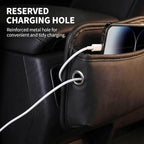 2 PCS Leather Car Seat side Pocket Organizer, Multifunctional Car Seat Gap Storage Pouch, Auto Console Side Organizer Holder for Phones, Keys, Sunglasses & Wallets (Black) - Image 8