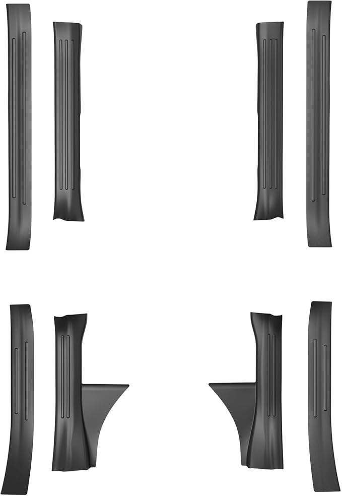 Door Sill Protector Fit for Toyota RAV4 Hybrid 2026 (Not for PHEV), 8PCS | Door Sill Guard Custom Fit All-weather Door Entry Scuff Guard Wear-Resistant Waterproof Easy to Clean RAV4 Accessories Black - Image 8