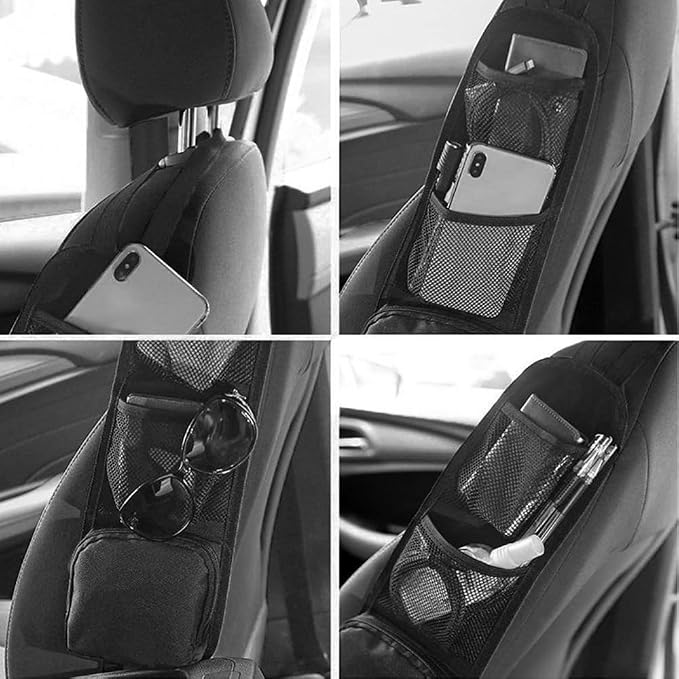 Car Seat Storage Hanging Bag, Multi-Pocket Seat Side Organizer - Image 6
