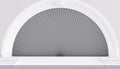 Myshade Arch Window Shades Half Circle Blackout Cellular Shades Cordless No Drill Blinds for Windows Half Moon Honeycomb Fabric No Tools Room Darkening Shades Easy Install (1PCS Grey 36" W X 18" H) by MYSHADE