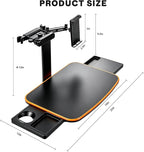 Large Car Tray Table for Back Seat with Adjustable Height | Foldable Car Desk for Laptop , Hidden Cup Holder & Phone Holder, Heavy Duty Travel Food Tray for Eating Working Road Trips - Image 9