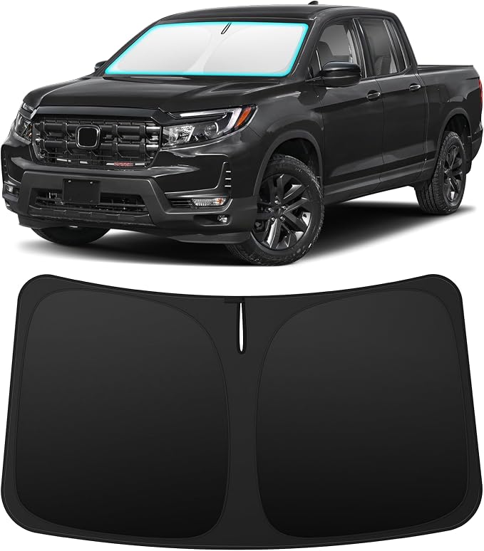 INSAUTO Custom Fit Windshield Sun Shade for Honda Ridgeline 2017-2026 | Foldable Front Window Sunshade Car Accessories, UV & Heat Reflector, Keeps Interior Cool, Includes Storage Bag by INSAUTO