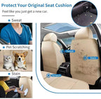 Front Seat Covers Custom Fit for Hyundai Elantra 2000-2026,Beige | Luxury Faux Leather, Waterproof, Anti-Slip, Airbag Compatible, Breathable, Car Seat Protectors, 1 Row 2 Seats - Image 5