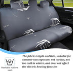 Car Back Seat Cover, Scratchproof Rear Bench Protector, Antler | Elastic fabric surface, smooth comfortable touch, washable design, fits most cars SUVs and trucks, automotive accessories - Image 2
