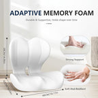 Car Seat Cushion for Long Driving, Office Chair Cushion | Truck Seat Cushion, Increase Height by 3.94 Inch, Double Non slip, Improves Sitting Posture, Sciatica & Tailbone Pain Relief - Image 2