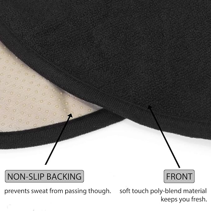 Waterproof Sweating Car Seat Cover for Post Gym Workout, Running, Swimming, Beach and Hiking, Universal Fit Non-Slip Towel Bucket Seat Protector for Cars SUV Trucks, Machine Washable (Black) - Image 3