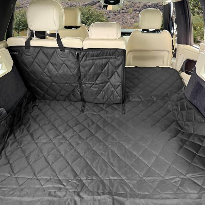 Rydura SUV Cargo Liner – Waterproof, Heavy-Duty Trunk Mat with Non-Slip Backing – Full Rear Seatback Coverage – Fits 60/40 & 50/50 Split Seats – Easy to Clean – Travel, Tools, Gear – Large - Image 2