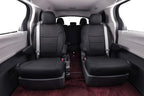 Sienna Seat Covers Custom Fit for 2021-2026 Toyota Sienna LE/XLE (8-Seater),2nd Row Bench w/Removable Seat,Breathable UV-Resistant Polyester Car Seat Protector (Full Set,Black) - Image 7