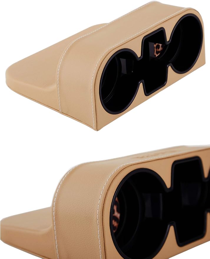 Cup Holder for Car, Console Side Pocket, PU Leather, XBD Beige | Car Seat Gap Filler Organizer, Easy Install, Universal Fits, Car Coin Cellphone Holder, Auto Front Seat Cup Holder - Image 5