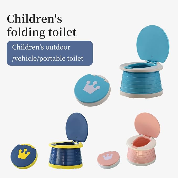 SunnySmile,Travel Potty,Car Potty for Toddler,Portable Toilet for Kids | Portable Toilet for Kids with 45 Liners,for Toddler Travel, Camping, Foldable, Indoor/Outdoor Use - Image 6