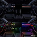 Dreamcolor Acrylic Interior Car LED Strip Light - 14-inch, Fits Dreamcolor Controller Kit - Image 2
