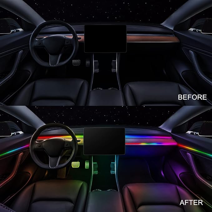 Dreamcolor Acrylic Interior Car LED Strip Light - 14-inch, Fits Dreamcolor Controller Kit - Image 2