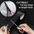 DGSL Car Door Edge Guards Door Sill Protector, 2.7In x 16.4Ft 5D Carbon Fiber Car Wrap Film, Vinyl Automotive Wrap Film Anti-Collision Fits for Most Car (Black) - Image 2