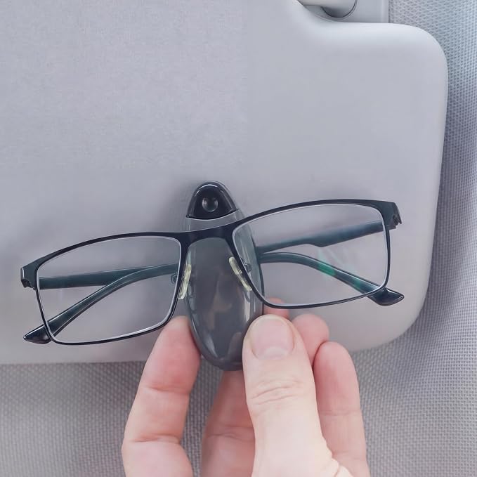 Frienda 20 Pcs Sunglasses Holder for Car Sun Visor Clip,Gray | Visor Clips for Eyeglasses, Securely Holds Glasses, Ticket Card Holder, Metal Shell Spring Clip, For Women Men Drivers - Image 7