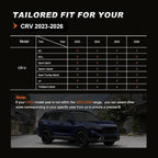 Custom Fit Seat Covers for Honda CRV 2017 2018 2019 2020 2021 2022 | CR-V Faux Leather Full Coverage Seat Cover Full Set Front & Rear Car Seat Protector(Black,5 Seats) - Image 2