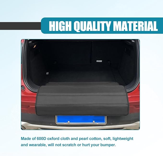 Universal Foldable Car Trunk Bumper Guard Mat Rear Bumper Protector, SUV Cargo Liner Floor Mat Liner Floor Mat Prevent Scratches, 31.4 x 25.2 Inch - Image 5
