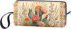 Cactus Small Makeup Bag, 600D Oxford Cosmetic Pouch for Women | Cactus Cosmetic Bag and Toiletry Pouch with Double-Sided Print and Foam Padding for Women, Travel, Gym, Weekend and Daily Use - Image 2