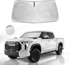 Windshield Sun Shade Fit 2021-2007 Toyota Tundra Limited SR5 Platinum TRD | HOHUIGO Car Front Window Sunshade Truck Accessories Fit Toyota Tundra Pickup Sun Visor UV Protector Heat Shield Cover by HOHUIGO