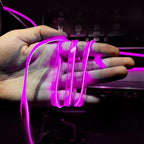 16FT EL Wire Strip Lights, USB Car Neon Trim, Sewing Edge, Purple | USB-powered operation, sewing-edge design, fuse protection, interior ambient lighting use, cut-to-length construction - Image 6